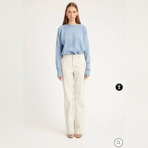 BMWT SPRWMN White Leather Classic Trousers SIZE L